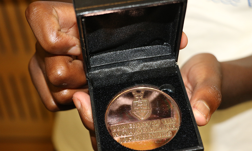 Wits Maths Competition medal